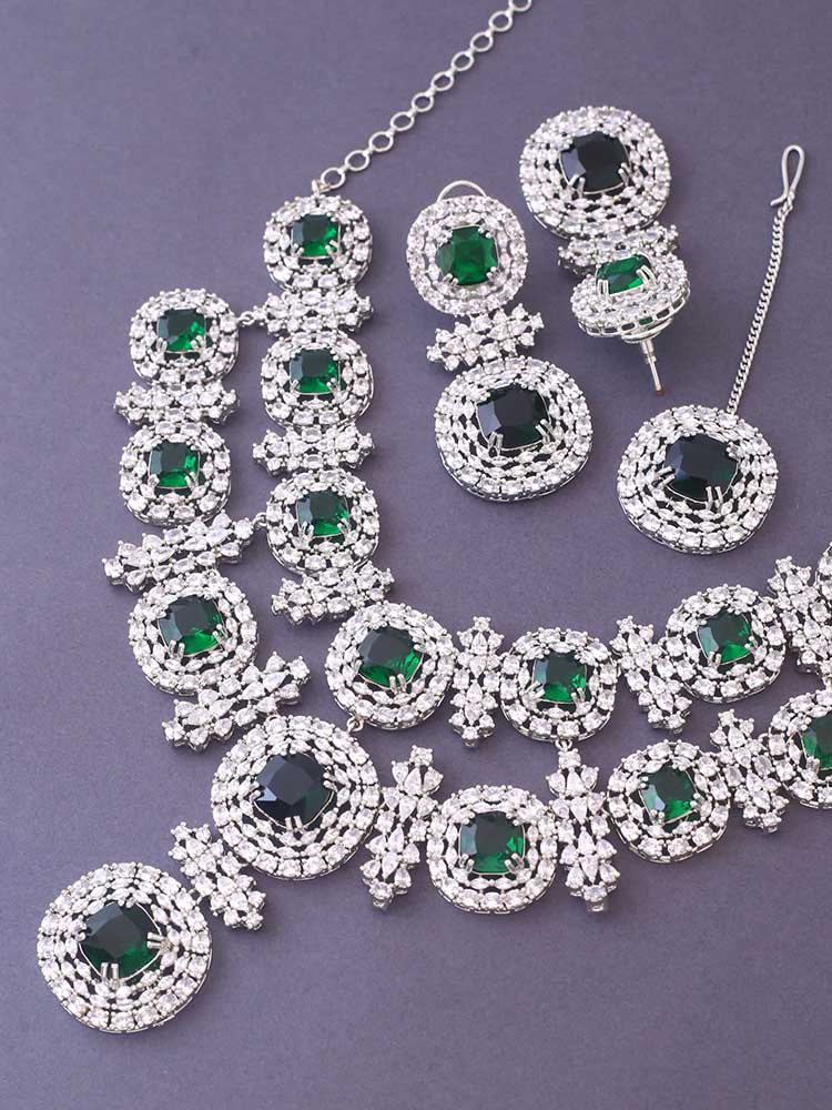 Emerald Teresa Zirconia Jewellery Set